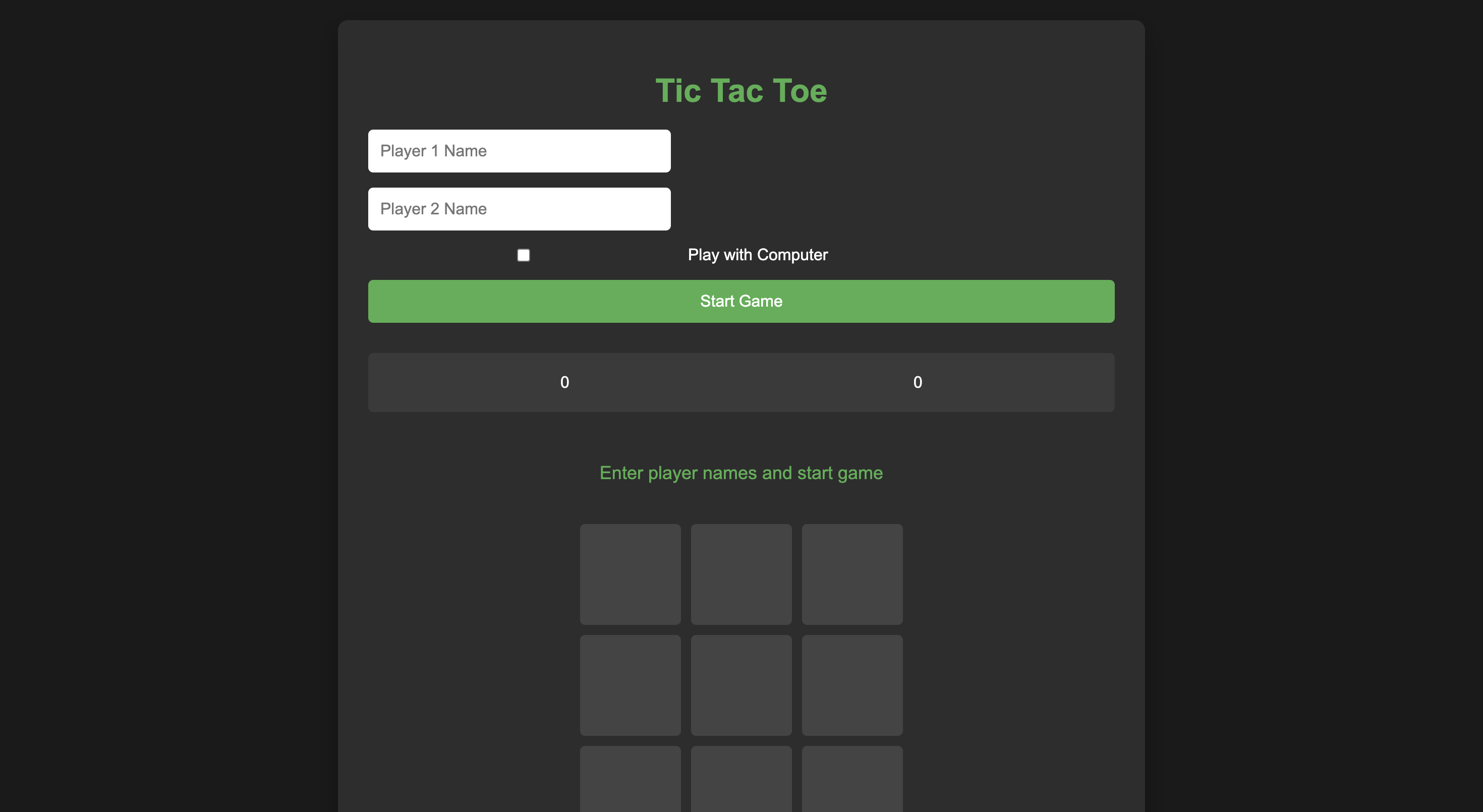 Tic Tac Toe